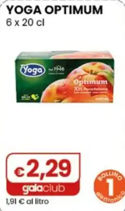 Gala Supermercati Yoga Optimum offerta