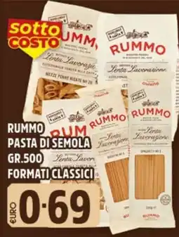 Big Food Rummo pasta di semola offerta