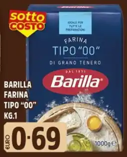 Big Food Barilla farina tipo "00" offerta