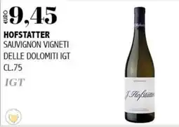 Big Food Hofstatter Sauvignon vigneti delle Dolomiti IGT offerta