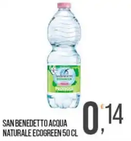 Cash pro San Benedetto acqua naturale ecogreen offerta