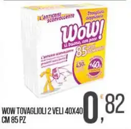 Cash pro Wow tovaglioli 2 veli offerta