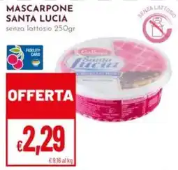 Pan Mascarpone Santa Lucia senza lattosio offerta