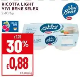 Pan Ricotta light Vivi Bene Selex offerta