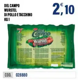 Adhoc Del Campo Würstel di pollo e tacchino offerta