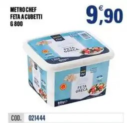 Adhoc Metro Chef Feta a cubetti offerta