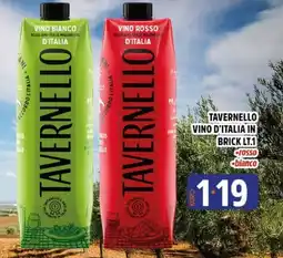 Big Food Tavernello vino d'Italia in brick offerta