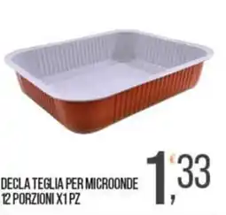 Cash pro Decla teglia per microonde offerta