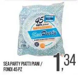 Cash pro Sea Party piatti piani offerta