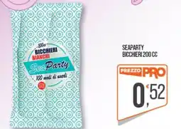 Cash pro Bicchieri bianchi SeaParty offerta