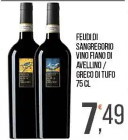 Cash pro Feudi di Sangregorio Vino Fiano di Avellino / Greco di Tufo offerta