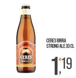 Cash pro Ceres birra strong ale offerta