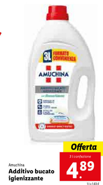Lidl Amuchina Additivo bucato igienizzante offerta
