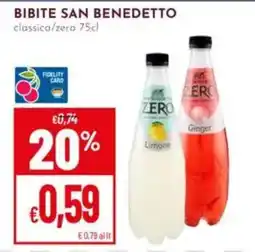Pan Bibite San Benedetto classica/zero offerta