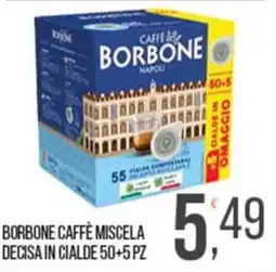 Cash pro Borbone caffè miscela decisa in cialde offerta