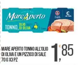 Cash pro Mare Aperto tonno all'olio di oliva e un pizzico di sale offerta