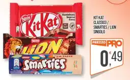 Cash pro Kit Kat classico / Smarties / Lion singolo offerta