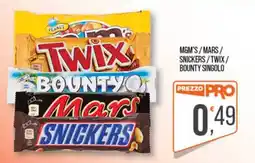 Cash pro MGM'S / MARS / SNICKERS / TWIX / BOUNTY SINGOLO offerta