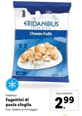 Lidl Eridanous Fagottini di pasta sfoglia offerta