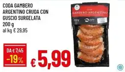 IperFamila Coda gambero argentino offerta