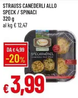 IperFamila Strauss canederli allo speck / spinaci offerta