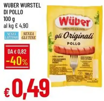 Wüber wurstel di pollo