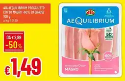 IperFamila Aia Aequilibrium Prosciutto Cotto Magro offerta