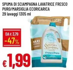IperFamila Spuma di sciampagna lavatrice fresco puro offerta