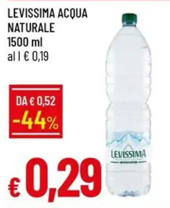 Levissima acqua naturale