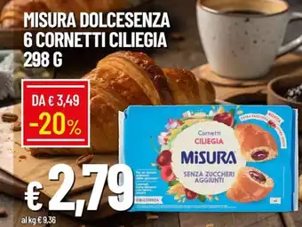Cornetti ciliegia Misura
