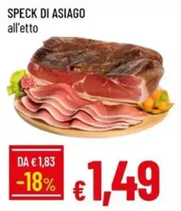 IperFamila Speck di Asiago all'etto offerta
