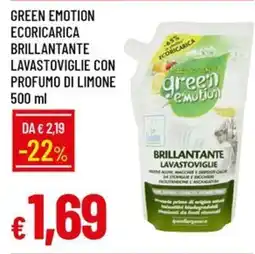 IperFamila Brillantante lavastoviglie green emotion offerta
