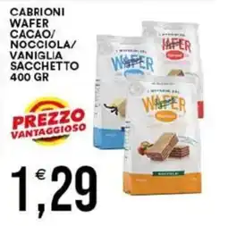 Vantaggio Cash&Carry Cabrioni wafers cacao offerta