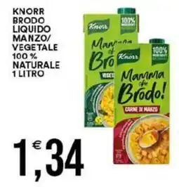 Vantaggio Cash&Carry Knorr brodo liquido manzo/vegetale offerta