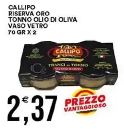 Vantaggio Cash&Carry Callipo riserva oro tranci in tonno offerta