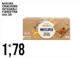 Vantaggio Cash&Carry Crackers integrali Misura Fibrextra offerta