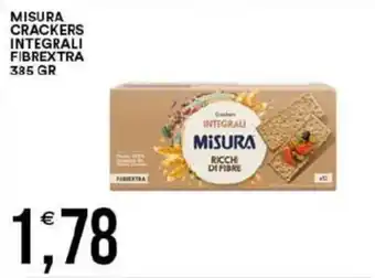 Crackers integrali Misura Fibrextra