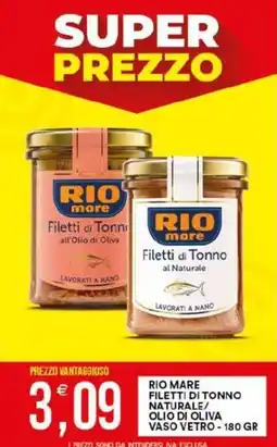 Vantaggio Cash&Carry Rio mare Filetti di Tonno Naturale offerta