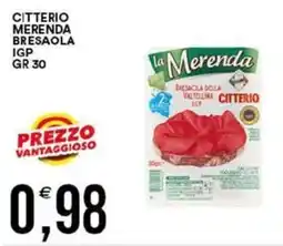 Vantaggio Cash&Carry Bresaola della Valtellina IGP Citterio offerta