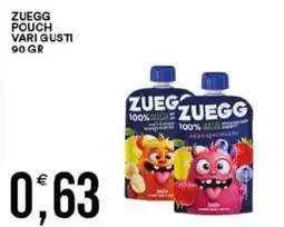 Vantaggio Cash&Carry Zuegg pouch vari gusti offerta
