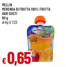 IperFamila Mellin merenda di frutta 100% frutta offerta