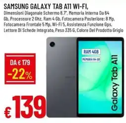 IperFamila Samsung Galaxy Tab A11 offerta