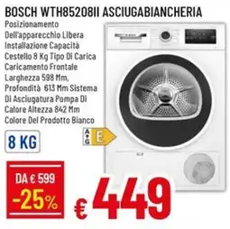 IperFamila Bosch asciugabiancheria offerta