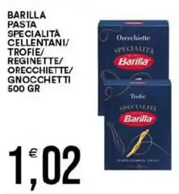 Vantaggio Cash&Carry Barilla pasta specialità offerta