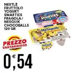 Vantaggio Cash&Carry Nestlé Fruttolo Yogurt Smarties Fragola/Nesquik Chocoballs offerta