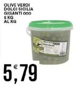 Vantaggio Cash&Carry Olive verdi dolci sicilia giganti 000 offerta