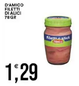 Vantaggio Cash&Carry Filetti di alici D'Amico offerta