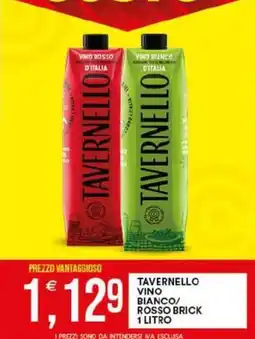 Vantaggio Cash&Carry Tavernello vino bianco/rosso brick offerta