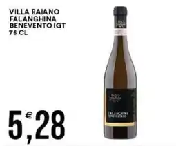 Vantaggio Cash&Carry Villa Raiano Falanghina Benevento IGT offerta