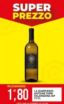 Vantaggio Cash&Carry La guardiense antiche torri falanghina igp offerta
